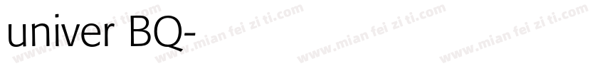 univer BQ字体转换